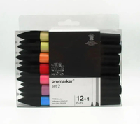 Winsor & Newton Promarker Set Art Markers 6ชิ้นรูปแบบใหม่