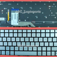New US QWERTY Keyboard for HP Spectre Pro x360 G1 x360 G2 Silver BACKLIT