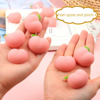 1pc Squishy Toy Fun Peach Pig Dog Butt Squeeze Fidget Toy Sensory Autism Squeeze Stress Reliever Mini Toys Cute Novelty Vent Toy