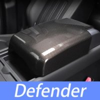 For Land Rover Defender armrest box cover, central control storage box panel, armrest box protective cover pad, 20-24 Defender i