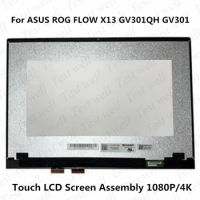 Original For ASUS ROG FLOW X13 GV301QH GV301 GV301Q 13.4'' Touch LCD Screen Assembly LQ134N1JW52 1920*1200 LQ134R1JW51 3840×2400