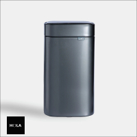 【HOLA】Upella凝露方形感應垃圾桶12L-深空灰