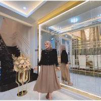 Gwenza - Belinda Setelan Rok Katun - Muslim Wanita