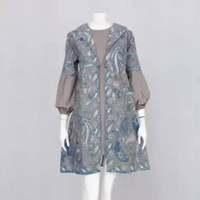 TUNIK PERTIWI 01 JUMBO | LANGITJUA BATIK SOLO - ATASAN BATIK WANITA GALIH AYU XXL Abu