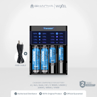 WIXEL - Nokoser A4 Charger Baterai 4 Slot A / AA / AAA  / SC / C / 18650 / 26650 / 22650 / 18500 / 1