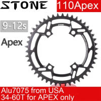 Stone Round Chainring 110BCD for Apex Sram 4 Bolts 34 36 38 42T 44 46T 48 50T 54 56 58T 60 Road Bike MTB 9 10 11 12s 12 Speed