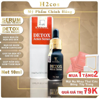 {TẶNG MẶT NẠ NHAU THAI CỪU BÔNG ẨY TRANG} Serum Karmel Detox Acnes sạch mụn đầu đen,mờ vết tham nám,