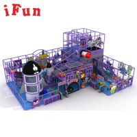 Trampoline Fun Zone Naughty Soft Playarea Slides Ball Pool Game Zone Indoor Kids Playground Room for Children