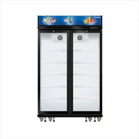 SANKEN SRS-1060 SHOWCASE 2 PINTU 1000L INVERTER LOW WATT - GARANSI - HITAM