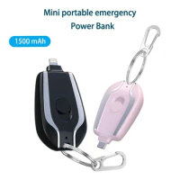 Portable Mini Power Bank for Dropping Keychain Emergency Mobile Phone Small Backup Charger Pod Powerbank for Android and Iphone