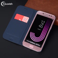 Flip Cover Leather Phone Case For Samsung Galaxy J2 Pro 2018 J22018 J2pro Grand Prime J 2 SM J250 J250F SM-J250F Wallet Case 360