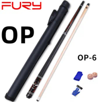 2023 New Billiard Cue Fury OP Pool Cue Stick 12.5MM Tip Size A++Grade Maple Shaft Leather Handle With Pool Cue Case Set