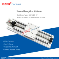 850mm Linear slide robot SFU1605 Linear Actuator Precision workstations / Linear Stages Module for CNC Router