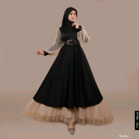 SHAFIRA DRESS - gamis simple elegan- gamis lebaran - dress lebaran- dress kondangan