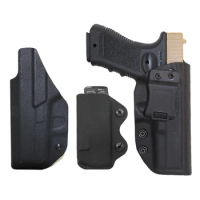 Military IWB Kydex Gun Holster for Glock 17 31 43 43x Airsoft Tactical Concealed Pistol Case Mag Pouch Gun Carry Belt Holster