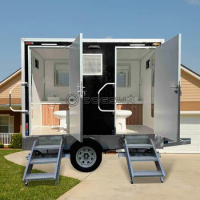 Portable Shower Toilet Trailer Restroom Trailer Bathroom Trailer Rental Portable Toilets for Sporting Events and Tournaments