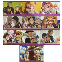 Anime Extraordinary One Piece Luffy Boa Hancock Yamato Nami Nico Robin Roronoa Zoro Sq Card New Collection Boy Birthday Gifts