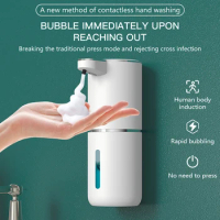 Automatic Soap Dispenser Type C Rechargeable Soap Dispenser Automatic Touchless Foaming Soap Dispenser Electric Soap Dispenser