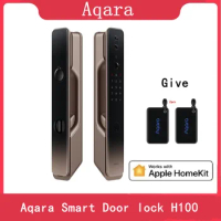 Aqara Smart Door lock H100 Realizes 6 Quick Unlock Methods Security System Automatic Cat's eye For Apple Homekit
