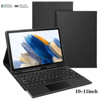 Bluetooth Keyboard and PU Keyboard Case Cover for Samsung Galaxy Tab S6 Lite 10.4" S7 11" S8 11" S9 11 " A8 10.5" A7 10.4"