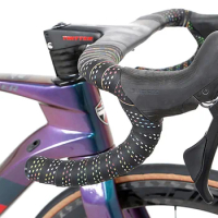 TWITTER-Soft PU Leather Handlebar Tape, Colorful Handlebar Belt, Wear-Resistant, Road Bike, Bicycle Accessories, 2000mm * 30mm *