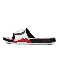AIR JORDAN HYDRO 5 RETRO SLIDE WHITE FIRE RED