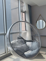 鞦韆椅秋千透明玻璃泡泡吊椅吊籃搖椅陽臺家用室內亞克力半球太空椅
