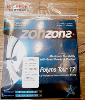 【H.Y SPORT】 ZONS Polymo Tour 17 網球線 圓線 網球線