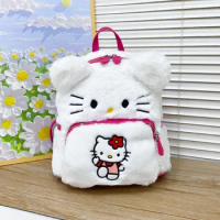 Kuromi Melody MINISO Anime kawaii Cartoon Cartoon Cute Plush Sanrio Backpack KT Cat Kurome Pudding Dog Student School Bag