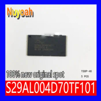 5 PCS New original spot S29AL004D70TF101 SMD TSOP-48 memory chip 4 Megabit (512 Kx 8-Bit/256 K x 16-Bit) CMOS 3.0 Volt-only