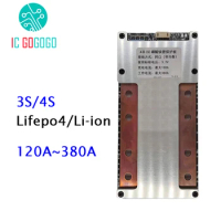 Continuous 120A 160A 300A 380A 3S 4S Lifepo4 Li-ion Lithium Battery Protection Board 12V BMS 3.7V 3.2V cell Packs Lipo