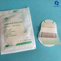 50pcs 5.5 6.5 * 9.5cm non-woven eye mask single eye pad for postoperative self-adhesive single single eye mask wound surgical