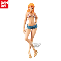 Bandai Genuine Original One Piece Grandista Nero Nami/Nami Anime Movable Human Figure Model Collection Holiday Gift