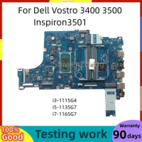 For Dell Vostro 3400 3500 Inspiron3501 Laptop Motherboard GDI4A LA-K034P DDR4 With i3-1115G4 i5-1135G7 i7-1165G7 CPU 100%Test OK