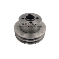 For Sany SY195 205 215-8S-9 modified small water pump pulley Mitsu-bishi 6D34 engine pulley excavator accessories