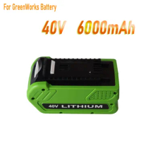 40V 6000mAh /8000mAh Li-ion Lawn Mower Rechargeable Battery For GreenWorks 40V G-MAX 29252 20202 22262 25312 25322 20642 29462