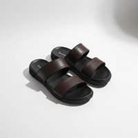 Sandal Pria Slide Double Strap KAIZEN ID MAJAPAHIT Series - Sandal Selop Pria Kulit Premium Anti Sli