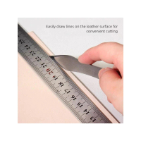 Portable Leatherworking Tool With Ergonomic Grip For DIY Projects