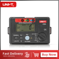 UNI-T Digital RCD (ELCB) Tester AUTO RAMP Leakage Circuit Breaker Meter with Mis-Operation Buzzer UT582+