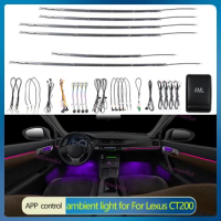 For Lexus CT200 ambient light dashboard trim light rear door outline light footwell lamp Inter car ambient light
