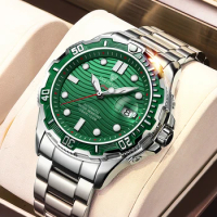 Relogio Masculino LIGE Design Men Mechanical Watch Top Brand Luxury Automatic Watch Sport Stainless Steel Waterproof Watch Men