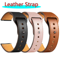 For Ticwatch Pro 3 Ultra GPS LTE Genuine Leather Strap Smart Watch Band Replace Belt For Ticwatch Pro 2020 2021/GTX/E2 Bracelets