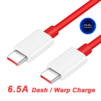 65W OnePlus 9 Pro Warp Charging Cable 6.5A USB-C Dash Charging Cable For One Plus 8T 5G 1+8 Pro Nord 1+8 1+7T Pro 1+7T 1+6T 1+5