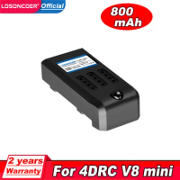 LOSONCOER 800mAh 4D-V8 Mini Drone Battery For 4DRC V8 Mini Drone RC Quadcopter Spare Parts Lithium Battery Accessories
