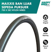 MAXXIS Ban Luar Sepeda Pursuer 700 x 28C Nylon Wired 115 Max PSI Bicycle Outer Tires Sepeda Balap Ro