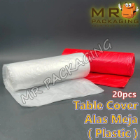 Plastic Table Cover  [ 20pcs ] 72“x72” Alas Meja Plastik - Disposable