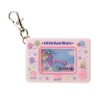 【震撼精品百貨】Little Twin Stars KiKi&amp;LaLa 雙子星小天使~雙迷你遊戲機造型鑰匙扣 (粉星星款)*22845