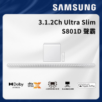 SAMSUNG三星 3.1.2聲道 soundbar HW-S801D/ZW