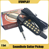 Sound Hole Pickup Guitar Amplifier mudah untuk memperbaiki klip pada Pickup gitar KQ-3 untuk gitar klasik akustik EQ Accesorios Guitarra