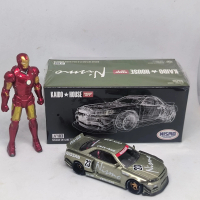 mini gt kaido house r34 v4 hijau jade loose